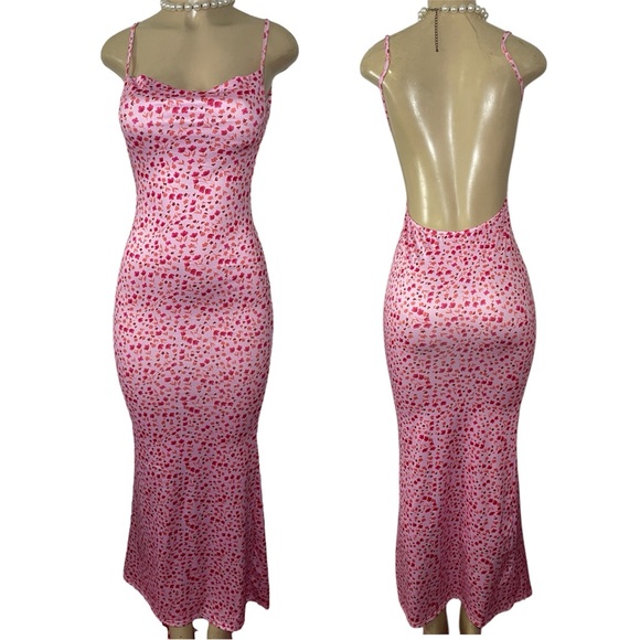 Pink floral Print Dress - Picture 2 of 4